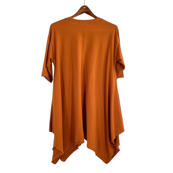 Free People Beach Kahana Orange Swing Tunic Mini Dress Womens XS Boho Oversize - Picture 3 of 8